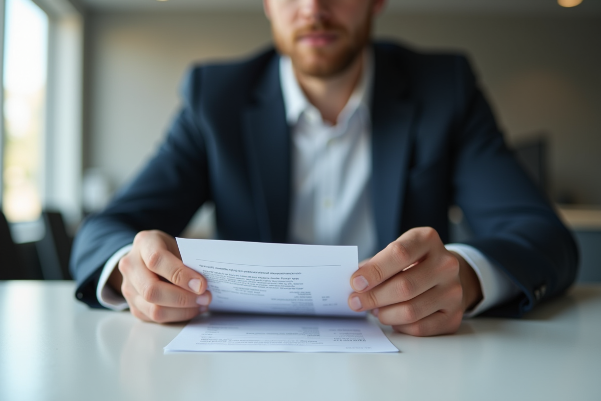 Adulte bien habille tenant ticket et carte de paiement